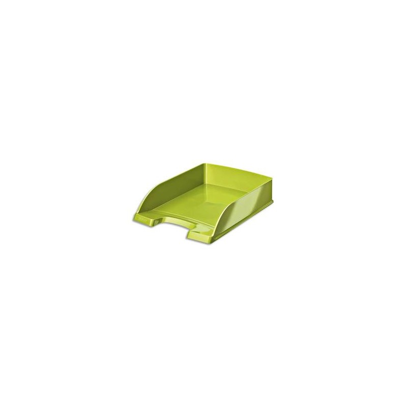 LEITZ Corbeille à courrier Leitz Plus - WOW vert métallisé - L35,7 x H7 x P25,5 cm