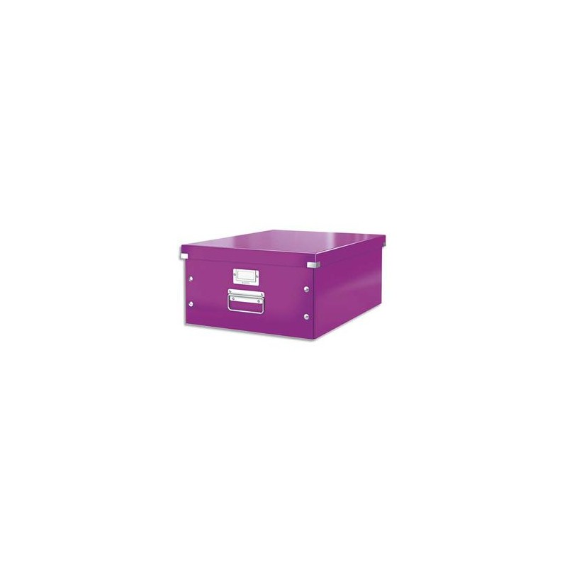 LEITZ Boîte CLICK&STORE L-Box. Format A3 - Dimensions : L36,9xH20xP48,2cm. Coloris violet.