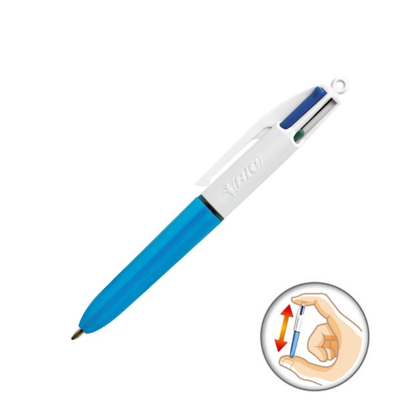 AQUITAINE PAPETERIE  RECHARGE BIC STYLO-BILLE BIC 4 COULEURS