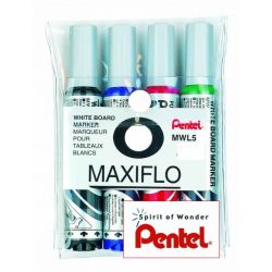 Pentel MAXIFLO - Marqueur effaçable - pointe ogive large - bleu