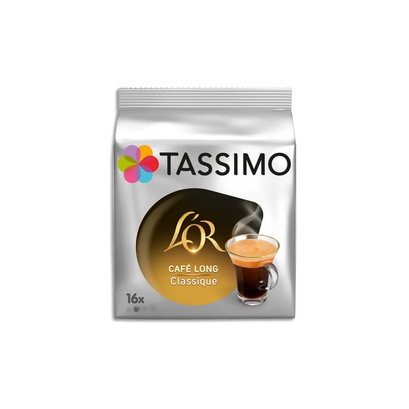 16 dosettes T-Discs Tassimo L'Or café long intense - Café en dosette, en  capsule