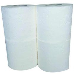 48 Rouleaux papier toilette pure cellulose micro gaufré 3 plis 9,4x11 cm longeur 22m